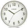 Velamp Orologio da parete al quarzo rotondo 25 cm, orologio da parete senza ticchettio, orologio da muro moderno e silenzioso 10 pollici. Numeri facili da leggere. Ideale per ufficio,cucina,scuola,palestra