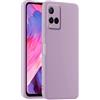 HULLIN Custodia per Telefono in Silicone Colorato, Adatta per vivo Y70 / vivo V20 SE (6.44) - Erba Viola