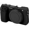 Easy Hood Custodia per Fotocamera Digitale Sony Alpha A6000 Ilce-6000, Antigraffio, Custodia ProtettIVa in Morbido Silicone (Nero)