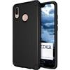 doupi Ultra Armor Custodia per Huawei P20 Lite, Anti Scivolo Design Protzione Posteriore Bumper Cover, Nero