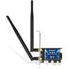 EDUP Scheda WiFi 6E Bluetooth 5.2 PCIE WLAN Intel AX210 5400 Mbit/s WLAN Adattatore 802.11AX DualBand 2.4Ghz/5Ghz Antenna AX210 per PC Desktop Windows 10&11 64 bit