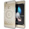 NALIA Custodia compatibile con Huawei P10 Lite, Cover Silicone Trasparente Sottile Case Gomma Morbido Cellulare Ultra-Slim Protettiva Telefono Bumper Guscio, Designs:Circle Flowers