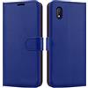 iCatchy - Custodia a portafoglio in pelle per Alcatel 1B (2020), colore: Blu