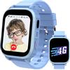 Ruopoem 4G Smartwatch Bambini, Smartwatch per Bambini con GPS Videochiamate Chiamate Telefono, Orologio GPS Bambino SOS IP68 Modalità Scuola Giochi Sveglia Regalo per Ragazzo Ragazza