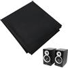 Helweet Protective Cover for Speaker, Tessuto a Rete per Altoparlanti, Protettiva Antipolvere per Altoparlanti, Proteggi i Tuoi Altoparlanti da Polvere, Graffi e Danni, Nero, 1.6m x 0.5m