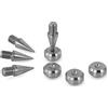 Precisiongeek M8 Inox Spike/Cono absorber per altoparlanti vite + piedino - 4 pz