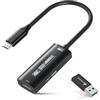 Guermok Scheda di acquisizione video USB 3.0 4K con PD 100W, 4K a 60FPS o 2K a 144FPS HDMI a USB-A/C scheda di acquisizione per streaming, funziona con Pad, tablet, MacOS, Switch2/1, laptop, PC