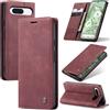 Ottcooed Cover per Google Pixel 8a Custodia, Cover Pellicola a Libro Portafoglio in Pelle Porta Carte Protettiva Slot per Scheda Flip Case Wallet Case con Google Pixel 8a, Rosso vino