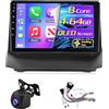 NHOPEEW 8 Core 4+64G 9 pollici Android Radio per Ford Fiesta 2009-2017 - Wireless CarPlay & Android Auto GPS 3D Modello Auto Presentazione SWC FM RDS DSP Schermo Diviso + Telecamera Posteriore