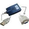 KALEA-INFORMATIQUE Convertitore da USB a COM seriale RS232 con cavo crossover Null Modem e connettore DB9 femmina.