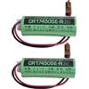 HIGHAKKU 2 pezzi di ricambio CR17450SE-R(3V) CR17450 17450 compatibile con FANUC A98L-0031-0012 A02B-0200