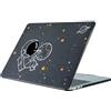 HLAAJJX Sottile Cover Compatibile con 2024-2021 Macbook Pro 14 pollici M1 M2 M3 M4 Max A2442 A2779 A2918 A2992 A3112 A3185 A3401, Custodia Plastica con Macbook Pro 14,Stella Spaziale