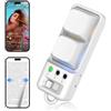 hogance Telecomando Bluetooth per TikTok/YouTube, Scorrimento a Mani Libere per Video e Dirette, Telecomando Pagina Turner per App Lettura, Interruttori Meccanici, Compatibile con iPad, iPhone&Android, Bianco