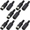 RUNCCI-YUN 10pcs 8 pin DIN Connettore,maschio/femmina per saldatura DIN connettore Audio altoparlanti,per connettere sintetizzatori e tastiere