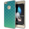 NALIA Custodia compatibile con Huawei P10 Lite, Cover Silicone Trasparente Sottile Case Gomma Morbido Cellulare Ultra-Slim Protettiva Telefono Bumper Guscio, Designs:Pattern Verde