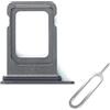 Cemobile Supporto per slot per scheda SIM di ricambio per iPhone 14 Pro e 14 Pro Max (versione singola SIM) con anello di tenuta in gomma impermeabile (viola scuro)