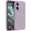 HAFFAN Custodia in Silicone TPU Compatibile con OPPO A40 / OPPO A40m / OPPO A60 5G (6.67 inches), Cover Case Protettiva per Cellulare - Erba Viola