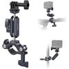 SMALLRIG SMALLRUG Supporto per Bicicletta Action Camera Bike Handlebar Mount per GoPro per Insta 360 per Action Cam, Supporto per Manubrio Regolabile Girevole a 360°, Morsetto per Action Cameras 4191