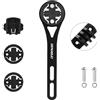 Quixotical Supporto Garmin Manubrio Integrato MTB, Supporto Anteriore per Ciclocomputer GPS Compatibile con Garmin Edge, Bryton, Wahoo Elemnt, iGPSPORT e Cateye