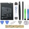 OnlyTech - Kit di riparazione Batteria di Ricambio BN59 Premium per Xiaomi Redmi Note 10/10S - 5000mAh - Qualità Originale con 10 Strumenti e Adesivo