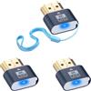 Duttek Spina fittizia HDMI 4K, emulatore di visualizzazione virtuale per monitor, adattatore headless per Windows Mac OSX Linux, supporta fino a 4K a 60Hz (con indicatore luminoso, confezione da 3)
