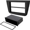 AERZETIX - C24514 - Mascherina telaio adattatore 2 ISO per autoradio - in plastica - compatibile con Seat Altea 2004+, Altea XL 2006+, Toledo 2004-2009