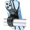 P37 Supporto per Cellulare da Bicicletta, Supporto Universale per Cellulare da Bicicletta e Moto, Girevole a 360°, Compatibile Cellulare 4,5-7,0