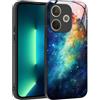 YUXING Cover per OPPO A5 Pro 5G 4G - Abstact Art Geometry Pattern Antigraffio Vetro Back Cover, Custodia Antiurto Antiscivolo Sottile (Starry Sky)