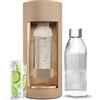 Mysoda Glassy - Gasatore d'acqua per l'acqua frizzante con bottiglia in vetro (senza bombola di CO2) - Beige (latte)