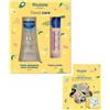 Mustela Kit Travel Care per Neonato con Trousse - Fluido Detergente, Pasta Cambio e Pochette