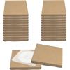 QoTang 25 buste per CD e DVD, adatte per scatole DVD standard, proteggono da graffi e danni, 126 x 145 x 12 mm