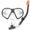 COM-FOUR® Set snorkeling 2 pezzi - occhiali da sub e boccaglio per immersioni - maschera da sub per bambini e adulti (2 parti - boccaglio + maschera subacquea)