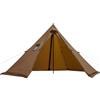 WaldWander Tipi, tenda con apertura del forno e grembiule da neve, per 4 persone, impermeabile, per famiglie, campeggio, 4 anni, tenda a piramide per escursioni, attività all'aperto, trekking, caccia, pesca