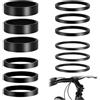 YPLANGENT 12 PCS Distanziali Distanziale Cuffia Bici Anelli Distanziali in Alluminio Leggero da 28,6 mm per Regolazione Sterzo Cuffia Compatibili con Bici da Corsa MTB BMX City Bike 3x2/3/5/10 mm