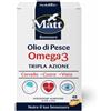 Matt Benessere - Olio di Pesce Omega 3 Tripla Azione, 40 gellule