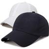 SZETOSY Cappellino da Baseball Traspirante 2 Pack, Cappellino Sportivo Regolabile per Uomo e Donna,Leggero e Antisudore, Colore Nero&Bianco, Ideale per Corsa, Escursionismo, Ciclismo, Protezione Solare UV