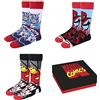 Marvel Calze Calzettoni Avengers, Calze per Uomo e Adolescenti, Design Spiderman Iron Man Capitano America, Regali Uomini, Taglia EU 40-46