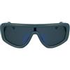CALVIN KLEIN JEANS Unisex Adult Sunglasses CKJ25605S - Matte Blue with Solid Grey Mirror Blue Lens