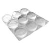 bricoleva.it Gommini Paracolpi in Silicone Trasparente, Diametro 20 mm Spessore 6 mm, Paracolpi per Porte, Mobili, Cassetti, Armadio, Finestre - Pz 9
