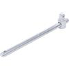 BGS 273 | Asta scorrevole | quadro esterno 12,5 mm (1/2) | Lunghezza: 250 mm, acciaio al cromo vanadio, superficie cromata, opaca