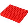 DOPENSPI 12 organizer per punte a 12 fori, in plastica, per cacciaviti da 1/4 pollici (rosso)