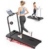 Toputure Tapis Roulant Elettrico con Inclinazione, 12km/h Tapis Roulant Pieghevole con Pendenza, Walking Pad, App e Telecomando, Design Salvaspazio per Casa e Ufficio, Nessuna Installazione Richiesta