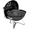 Outsunny Barbecue a Carbonella, Barbecue a Sfera Portatile con Maniglia sul Coperchio e Prese d'Aria Regolabili, 41x41x44 cm, Nero | Aosom Italy