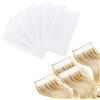 TIESOME 144 pezzi Nastro Biadesivo Extension Adesive Colla per Applicazione di Extension Capelli Parrucche estensioni dei capelli Nastri di ricambio per Tape In Extensions4 x 0,8 cm (Bianco)