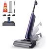Ultenic AC1 Triflex Aspirapolvere Lavapavimenti, Design Piatto a 180°, 0 mm Pulizia Bordi, Lavapavimenti Senza Fili 3-in-1, Auto-Pulizia, Autonomia 55 min, Anti-Groviglio, Assistente Vocale 5 Lingue