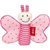 Sigikid RedStars 42834 Farfalla Afferrare Giocattolo con Foglio Crinkle Grip, Discover, Play, per bambini dalla nascita, articolo n. 42834, rosa/rosa, 9 x 12 x 2 cm
