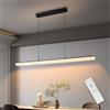 MOUNM Lampadario LED Sospensione Dimmerabile 120 CM, Lampadario LED Pendente 50W | lampadario cucina a sospensione3000K-6000K con Telecomando,lampada a sospensione per Sala da Pranzo,Soggiorno,Cucina,Ufficio
