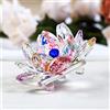 TYGJB Cristallo di Quarzo fine Fiore di Loto Pietre Naturali e minerali Feng Shui Sfera Cristalli Fiori per Souvenir di Nozze (colorato)