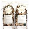 Qingbei Rina 2 tasche Potpourri Arancione,900g pout pourri profumati decorativi,autunno inverno Ciotola e Vaso Profumati per La Casa Decorazione per Feste,Natale