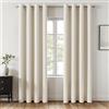 MIULEE Tende Oscuranti per Interni 2 Pezzi 140x245 CM, Tenda Termica Isolante Freddo e Caldo Interni Finestra Camera da Letto Soggiorno con Anelli, Morbido Tenda Oscurante da Interno, Bianco Betulla